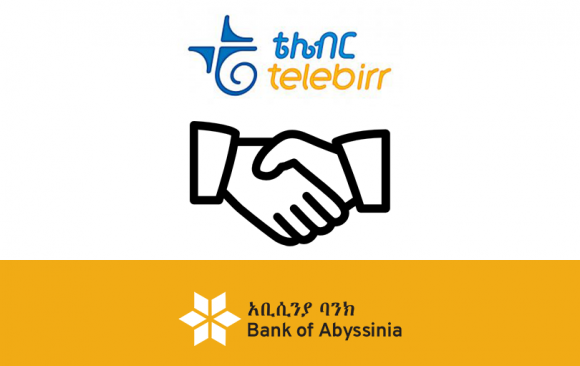 telebirrBoA ባንካችን አቢሲንያ በአዲሱ የኢትዮ-ቴሌኮም ቴሌብር የሞባይል ገንዘብ አገልግሎት በአጋርነት መሥራት ጀመረ