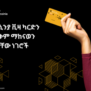 7 የአቢሲንያ ቪዛ ካርድን በመጠቀም ማከናወን የሚችሏቸው ነገሮች