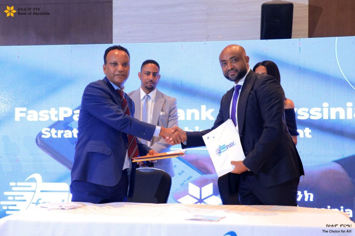 ባንካችን አቢሲንያ ከፋስትፔይ ጋር ዲጂታል የሐዋላ አገልግሎት መስጠት የሚያስችለውን የመግባቢያ ስምምነት ተፈራረመ